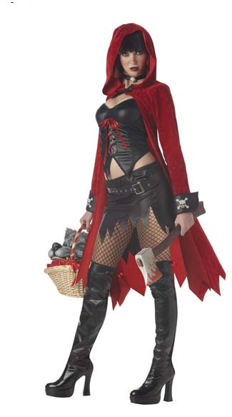 California Costumes Women's Dark Red Riding Hood Costume